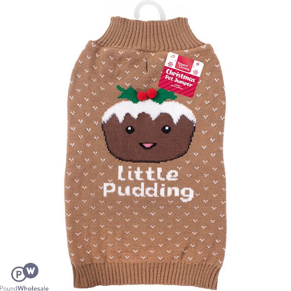 Smart Choice Christmas Little Pudding Festive Dog Jumper Large 50cm