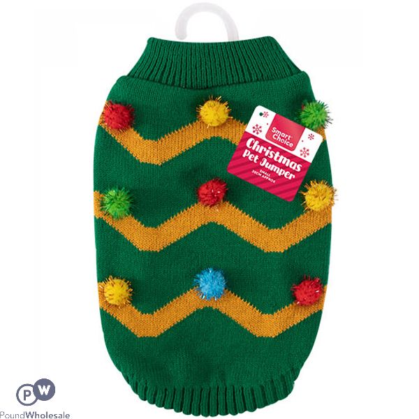 Smart Choice Christmas Tree Dog Jumper Small 30cm