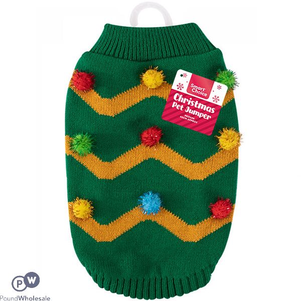 Smart Choice Christmas Tree Dog Jumper Medium 40cm