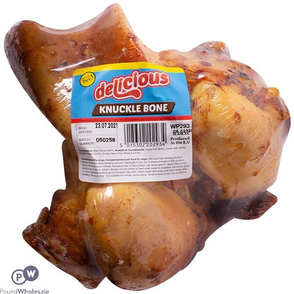 World Of Pets Scrummy Snacks Knuckle Bone Dog Treat 