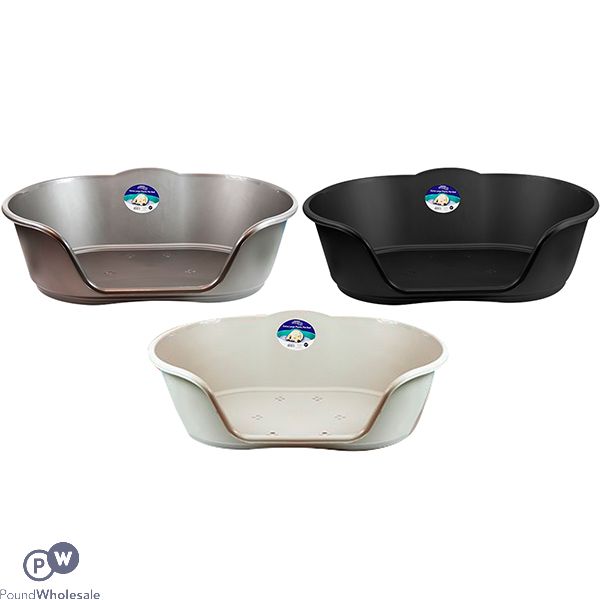 Sweet Dreams Plastic Pet Bed Medium 66cm Assorted Colours