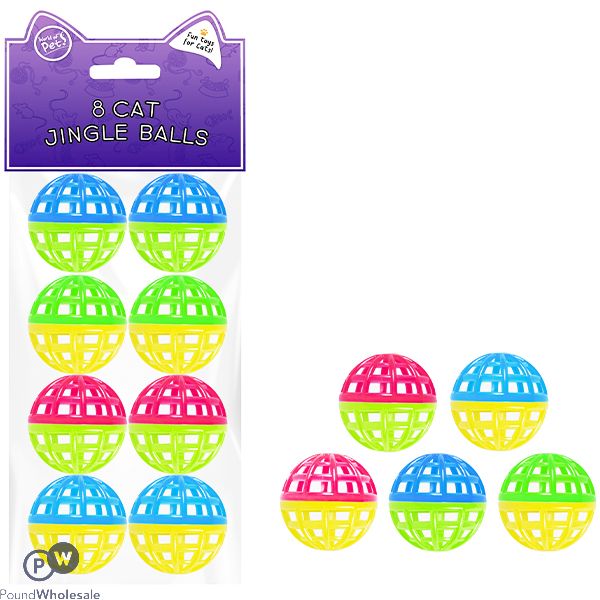 World Of Pets Cat Jingle Balls 8 Pack