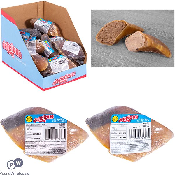 World Of Pets Filled Hoofs Chicken & Beef Assorted