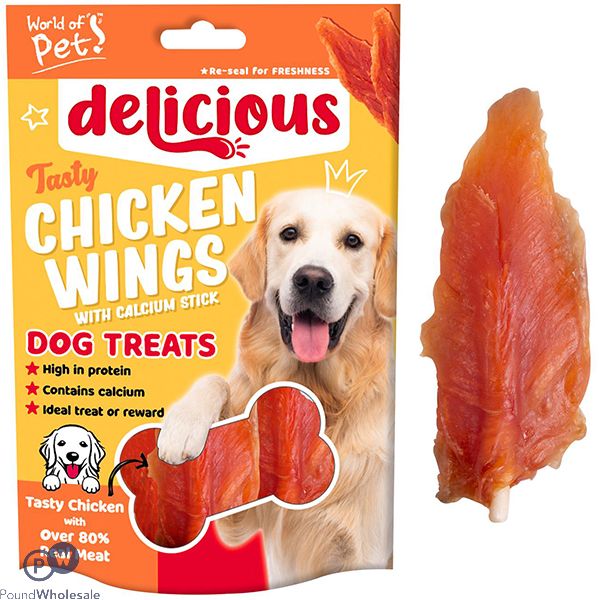 World Of Pets Delicious Soft Chicken Wings 4 Pack