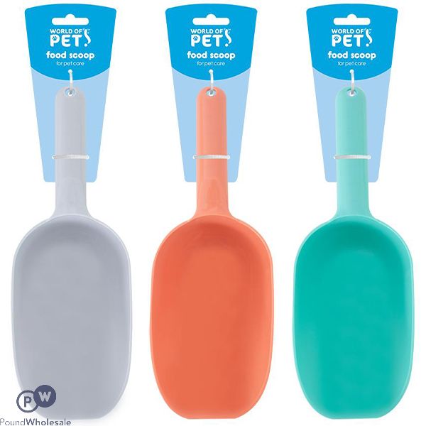 World Of Pets Large Pet Food Scoop 3 Assorted Colours