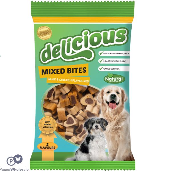World Of Pets Delicious Game & Chicken Treats 250g Cdu