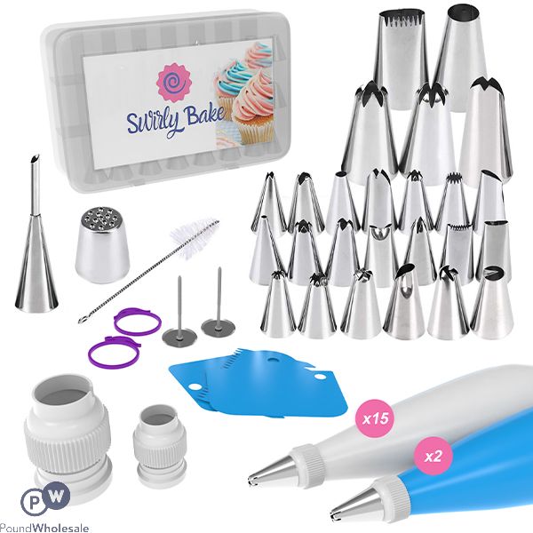 Swirly Bake Cake Decorating Kit 65pc