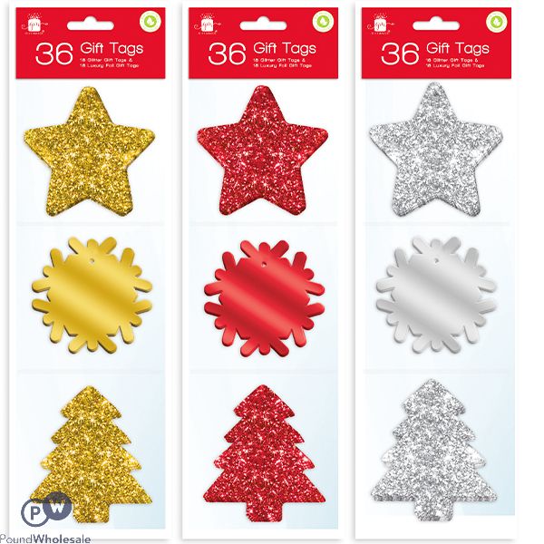 GIFTMAKER CHRISTMAS GIFT TAGS ASSORTED COLOURS