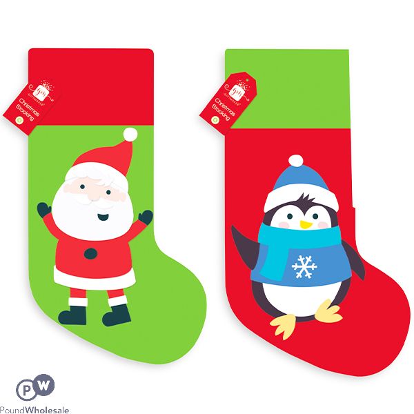 GIFTMAKER CHILDREN'S CHRISTMAS STOCKING ASSORTED