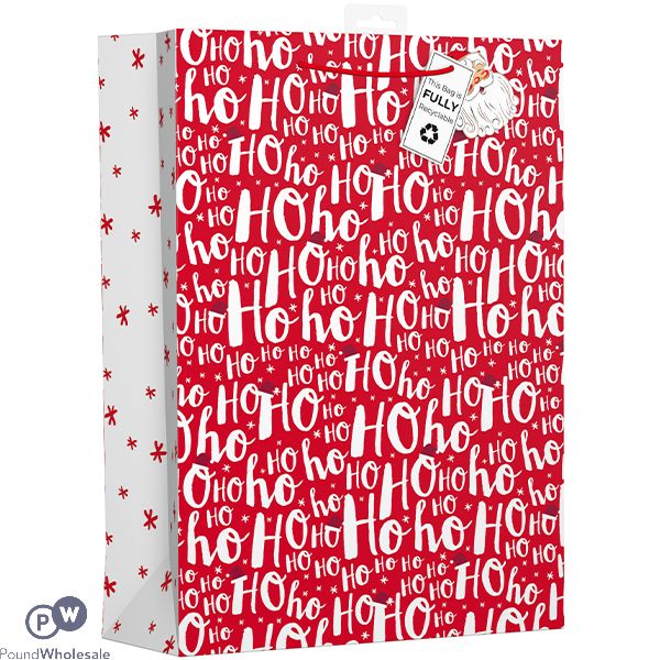 Giftmaker Christmas Ho Ho Ho Gift Bag Xl