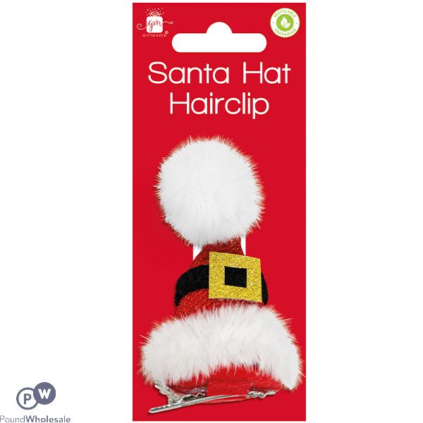 Giftmaker Santa Hat Hairclip