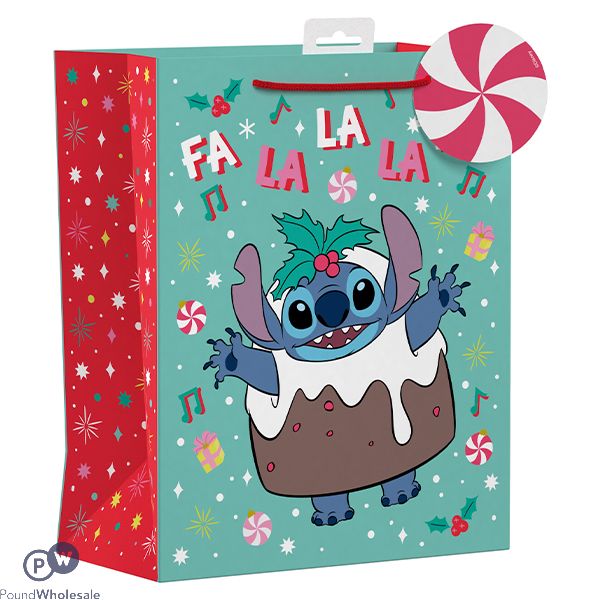 Giftmaker Christmas Disney Stitch Gift Bag Large