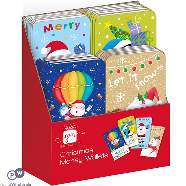 Giftmaker Christmas Money Wallets Assorted Cdu