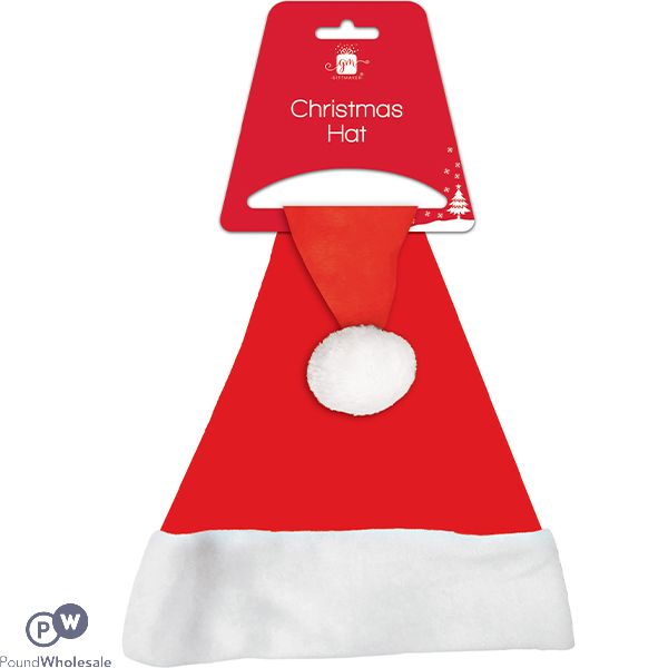 Giftmaker Christmas Red Felt Santa Hat