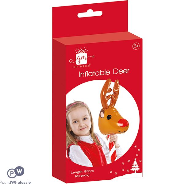 Giftmaker Christmas Inflatable Reindeer 93cm