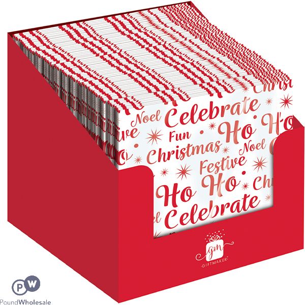 Giftmaker Christmas Festive Print Paper Napkins 20 Pack Cdu
