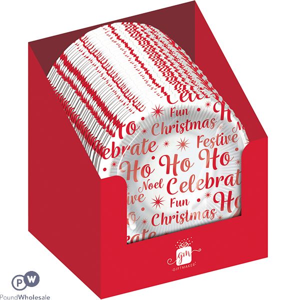 Giftmaker Christmas Festive Print Paper Plates 6 Pack Cdu