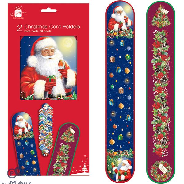 Giftmaker Christmas Assorted Card Holders 2 Pack