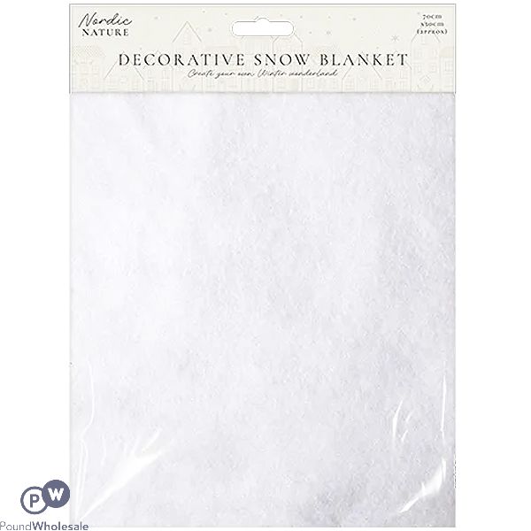 Christmas Decorative Snow Blanket 70cm X 50cm