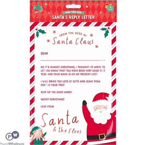 Christmas Santa's Reply Letter Set