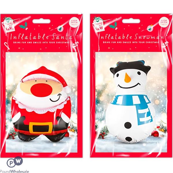Christmas Inflatable Christmas Character 60cm X 41cm Assorted