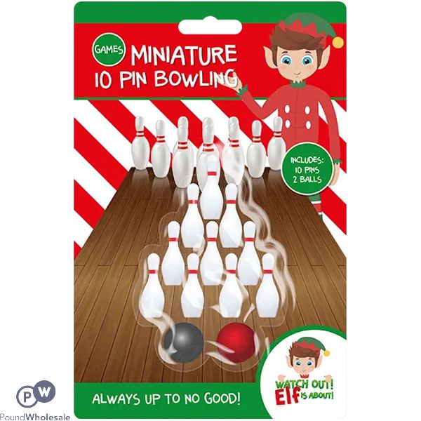 Christmas Elf Mini Bowling Set