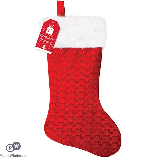 Giftmaker Deluxe Velvet Christmas Stocking