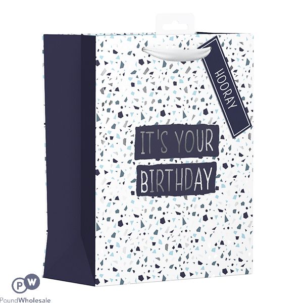 Giftmaker Terrazzo Birthday Gift Bag Medium