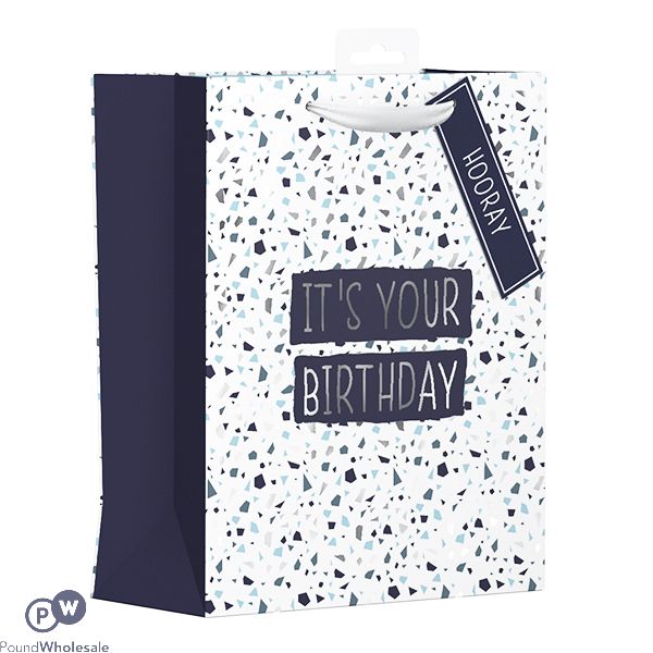 GIFTMAKER TERRAZZO BIRTHDAY GIFT BAG MEDIUM