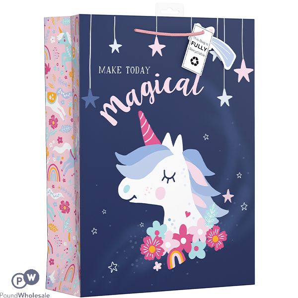 GIFTMAKER MAGICAL UNICORN GIFT BAG XL