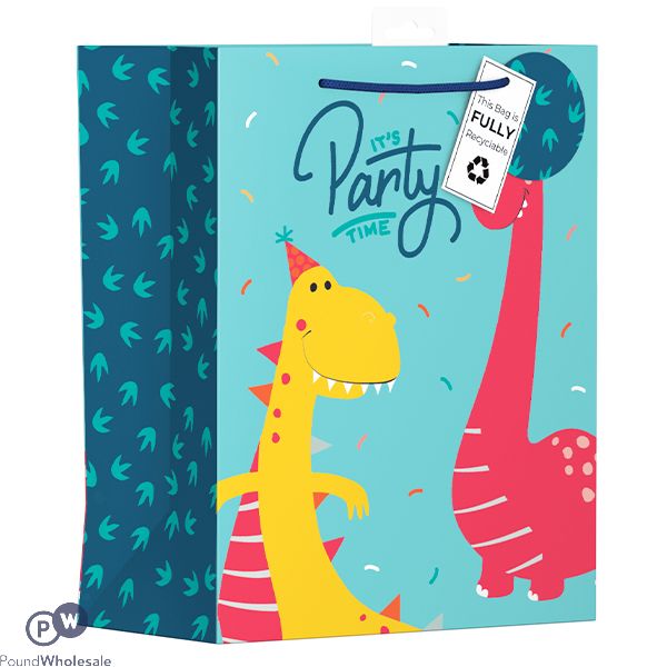 Giftmaker Party Dinosaurs Gift Bag Large