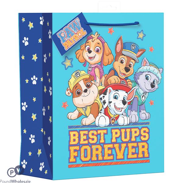 NICKELODEON PAW PATROL BEST PUPS FOREVER GIFT BAG LARGE