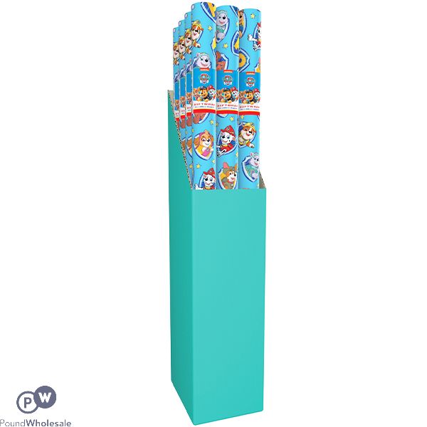 Nickelodeon Paw Patrol Gift Wrap 2m Cdu Assorted