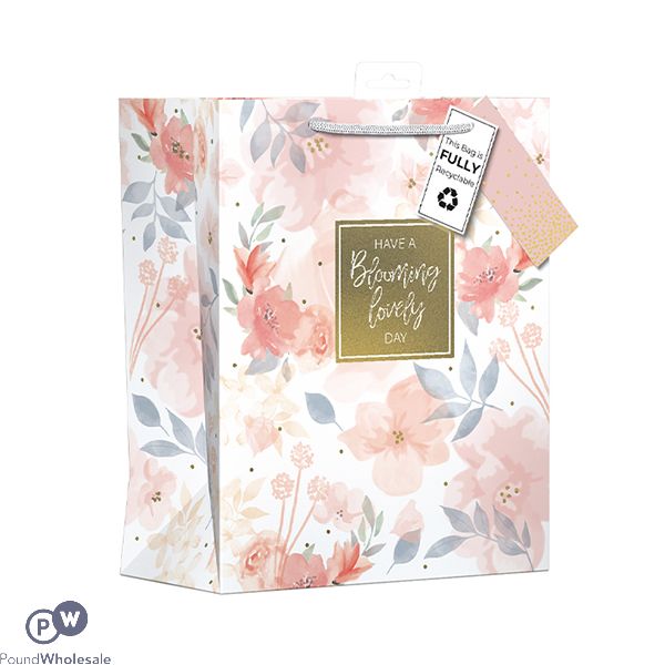 Giftmaker Floral Wash Gift Bag Medium
