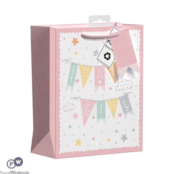 Giftmaker Gorgeous Baby Girl Gift Bag Medium