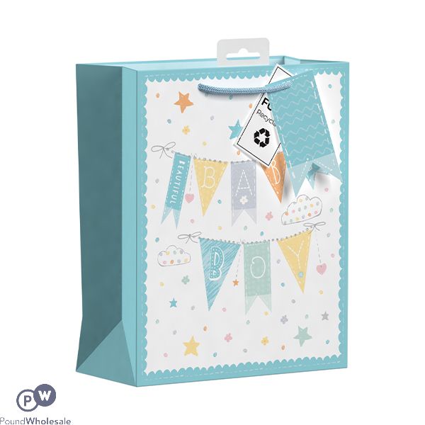 Giftmaker Beautiful Baby Boy Gift Bag Medium