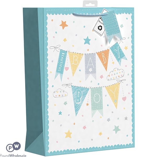Giftmaker Beautiful Baby Boy Gift Bag Xl