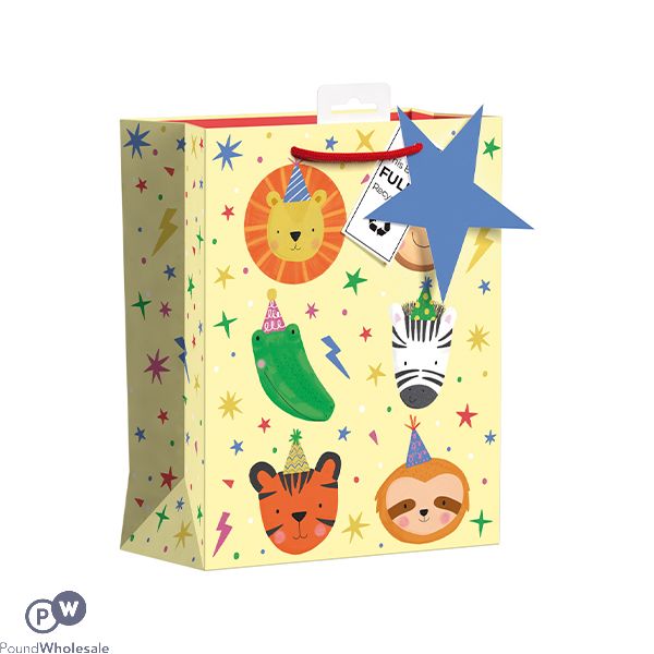 Giftmaker Party Safari Animals Gift Bag Medium