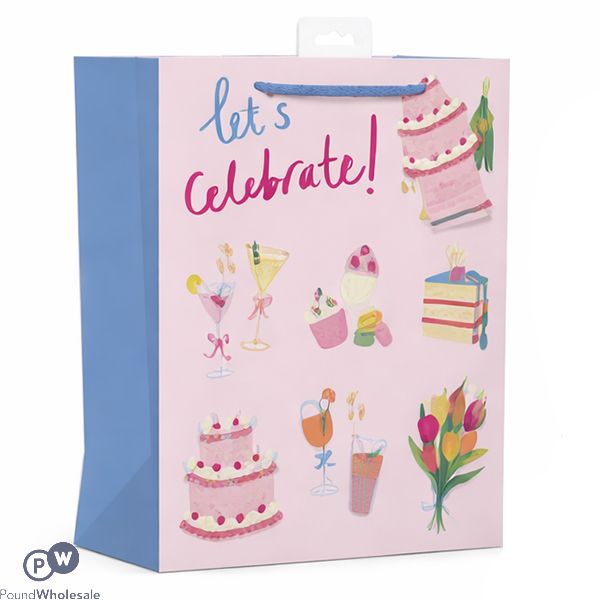 Giftmaker Female Let's Celebrate Gift Bag Large