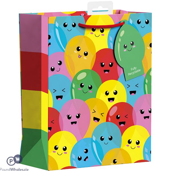 Giftmaker Multicoloured Emotion Balloon Gift Bag Xl