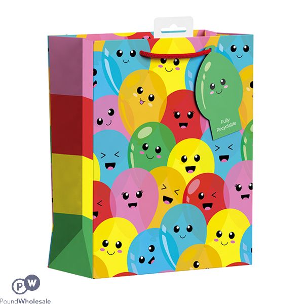 Giftmaker Multicoloured Emotion Balloon Gift Bag Medium