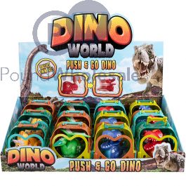 Wholesale Dino World Push Go Dinosaur Toy Cdu Assorted Pound Wholesale