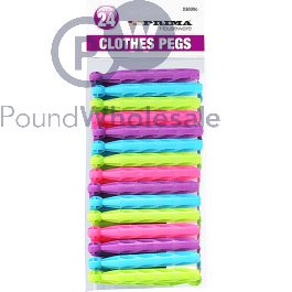24 PCS Plastic Dolly Pegs - 10.5 Cm Long, Strong And Durable For Crafts & Displays