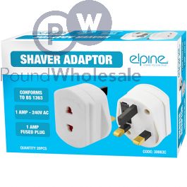Wholesale Elpine 1a-240v-ac Fused Bs1363 Shaver Adaptors | Pound 
