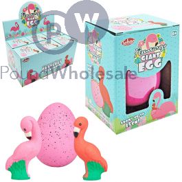 Wholesale Tobar Flamingo Giant Egg 15cm Cdu Assorted Colours