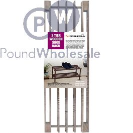 Wholesale Prima 2 Tier Dark Oak Wooden Shoe Rack 74cm X 29.5cm X 26.5cm ...