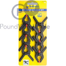 Relaxdays Clamps Set Of 6, Black Spring Clamps For | WhichOne