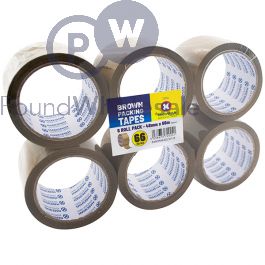 6 X Buff Vinyl Tape Solvent 48mm X 66M - Packaging Now - View #7