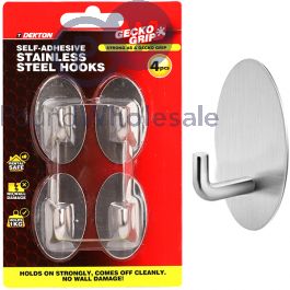 Wholesale Dekton Gecko Grip Self-adhesive Stainless Steel Hook Set