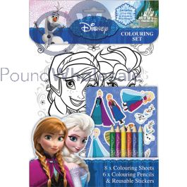 Wholesale Frozen Colouring Set - 8 Colouring Sheets,6 Colouring Pencils ...